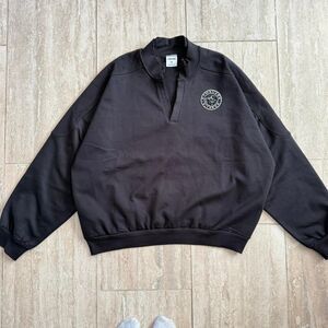 Gymshark Legacy Black Pullover Sweater Size XXL distressed Athletic Athliesure